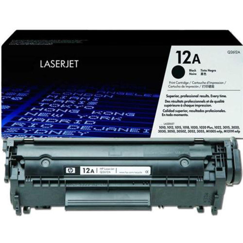 HP 12A Q2612A Black Original LaserJet Toner Cartridge