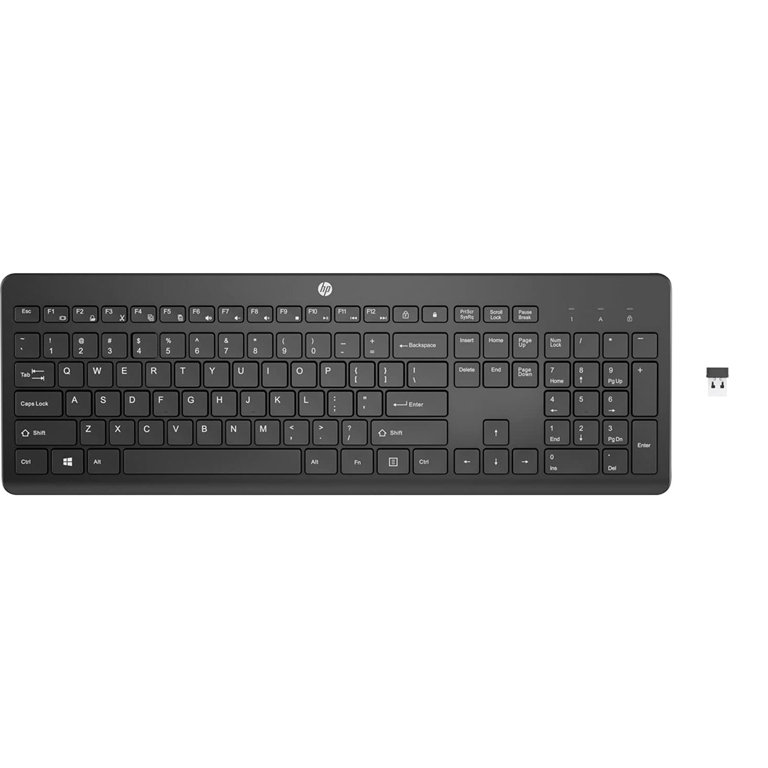 HP 230 Wireless Keyboard with 2.4GHz Wireless Connectivity and 12 Function Keys
