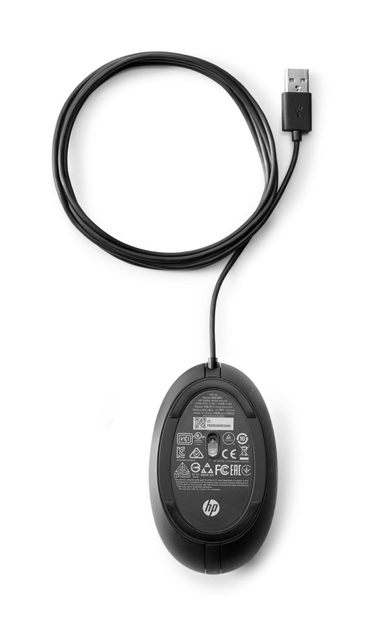 HP 320M Wired Desktop Optical Mouse with 3 Buttons and Ergonomic Design