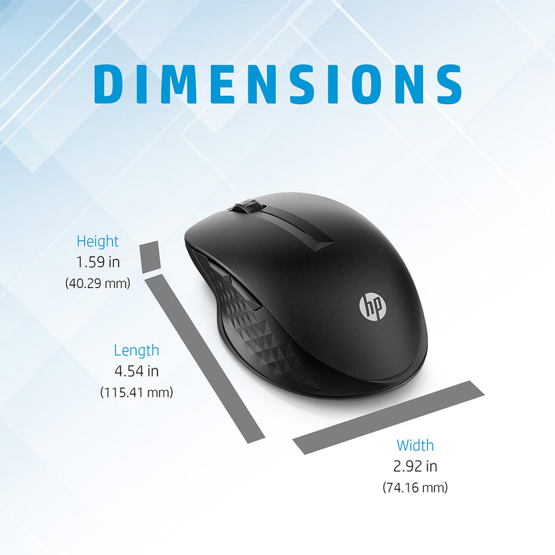 HP 430 Multi-Device Wireless Mouse with 4000 DPI and Multi Surface Tracking