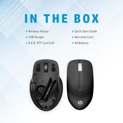 HP 430 Multi-Device Wireless Mouse with 4000 DPI and Multi Surface Tracking