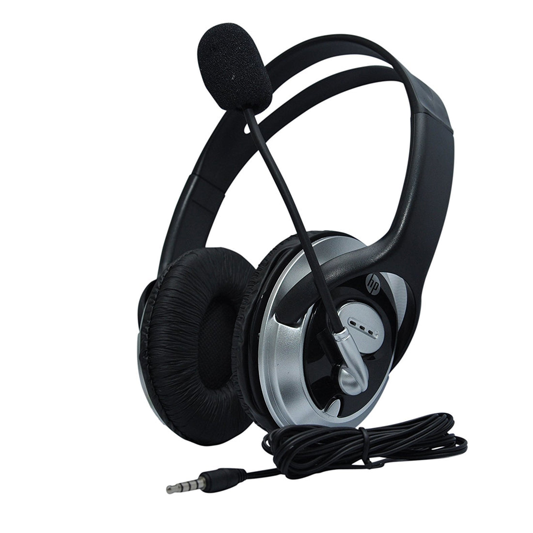 HP B4B09PA Over-Ear Wired Headphones with Microphone and 3.5mm Jack Connectivity