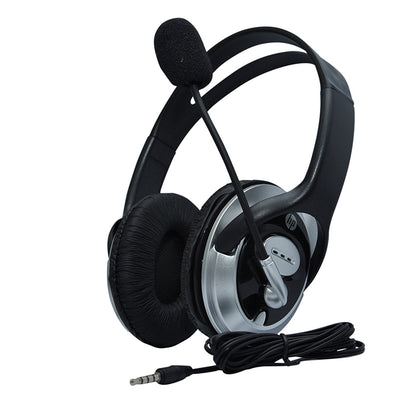 HP B4B09PA Over-Ear Wired Headphones with Microphone and 3.5mm Jack Connectivity