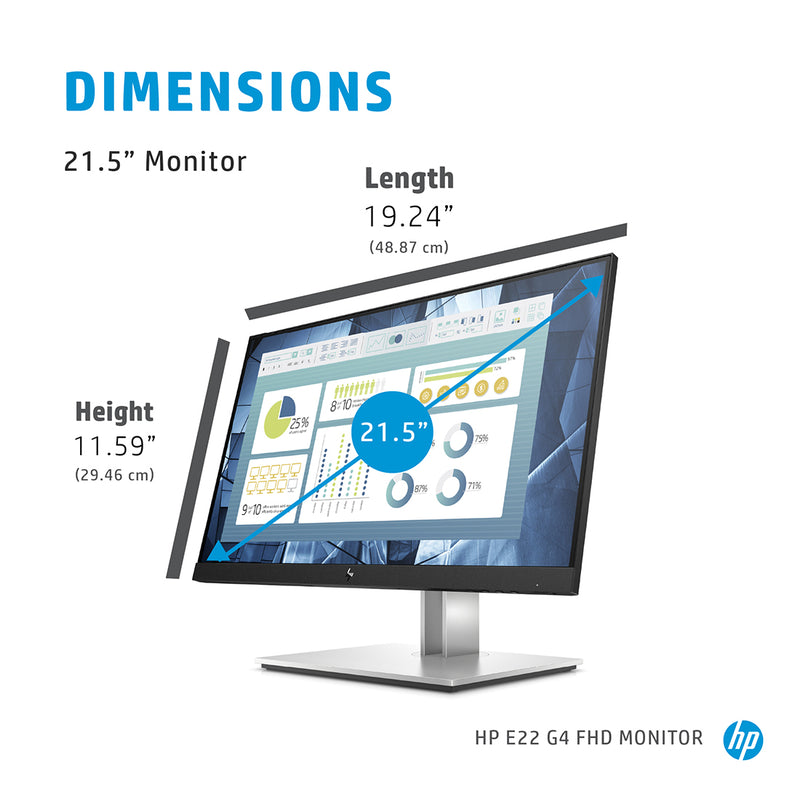 HP E22 G4 21.5 Inch Full HD IPS Panel Monitor - tpstech.in