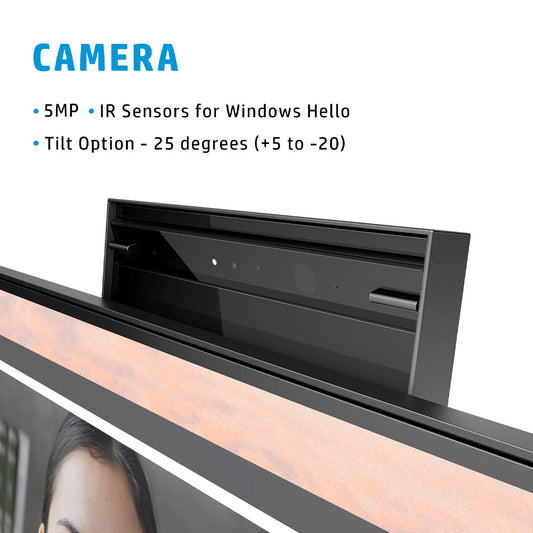 HP E24mv G4 24" 1080p FHD IPS Conferencing Monitor with Webcam and Dual Speakers