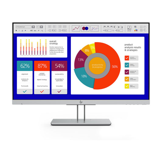 HP EliteDisplay E243p 23.8 inch 4K UHD Anti-glare Monitor with IPS Panel LED Backlit and USB 3.0 From TPS Technologies