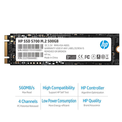 HP S700 M.2 500GB Internal Solid State Drive