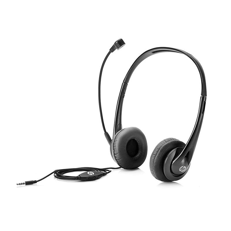 HP Stereo 3.5 mm Headset On-Ear Wired Headset with In-line Microphone and Volume Controls From TPS Technologies