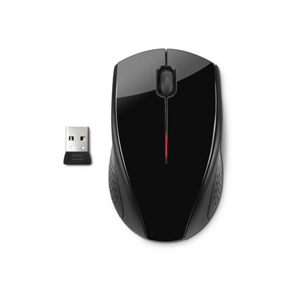 [RePacked] HP X3000 Black Wireless Optical Mouse with 2.4GHz Wireless Connectivity