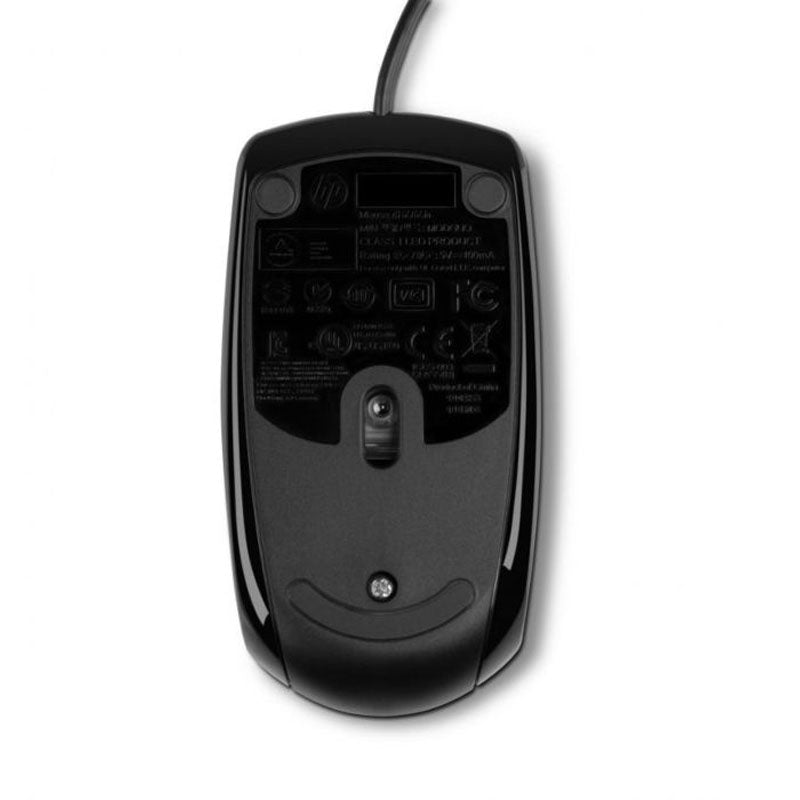 HP X500 वायर्ड 3 बटन ऑप्टिकल सेंसर USB माउस