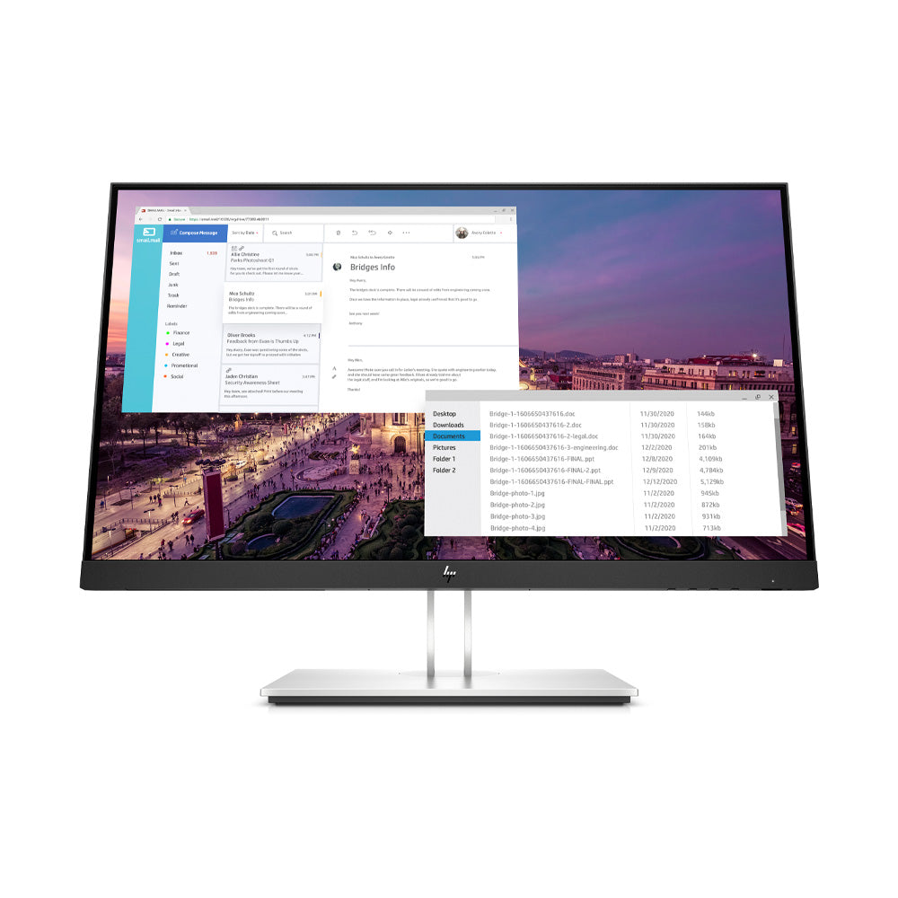HP E23 G4 23-inch Full-HD IPS Ergonomic Monitor with Flicker-Free and USB 3.2