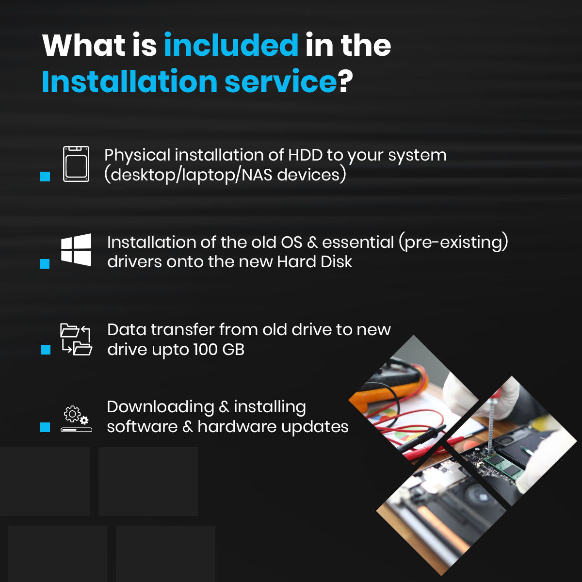 Hard Disk Installation Service for Laptop, Desktop & NAS Devices - Bengaluru