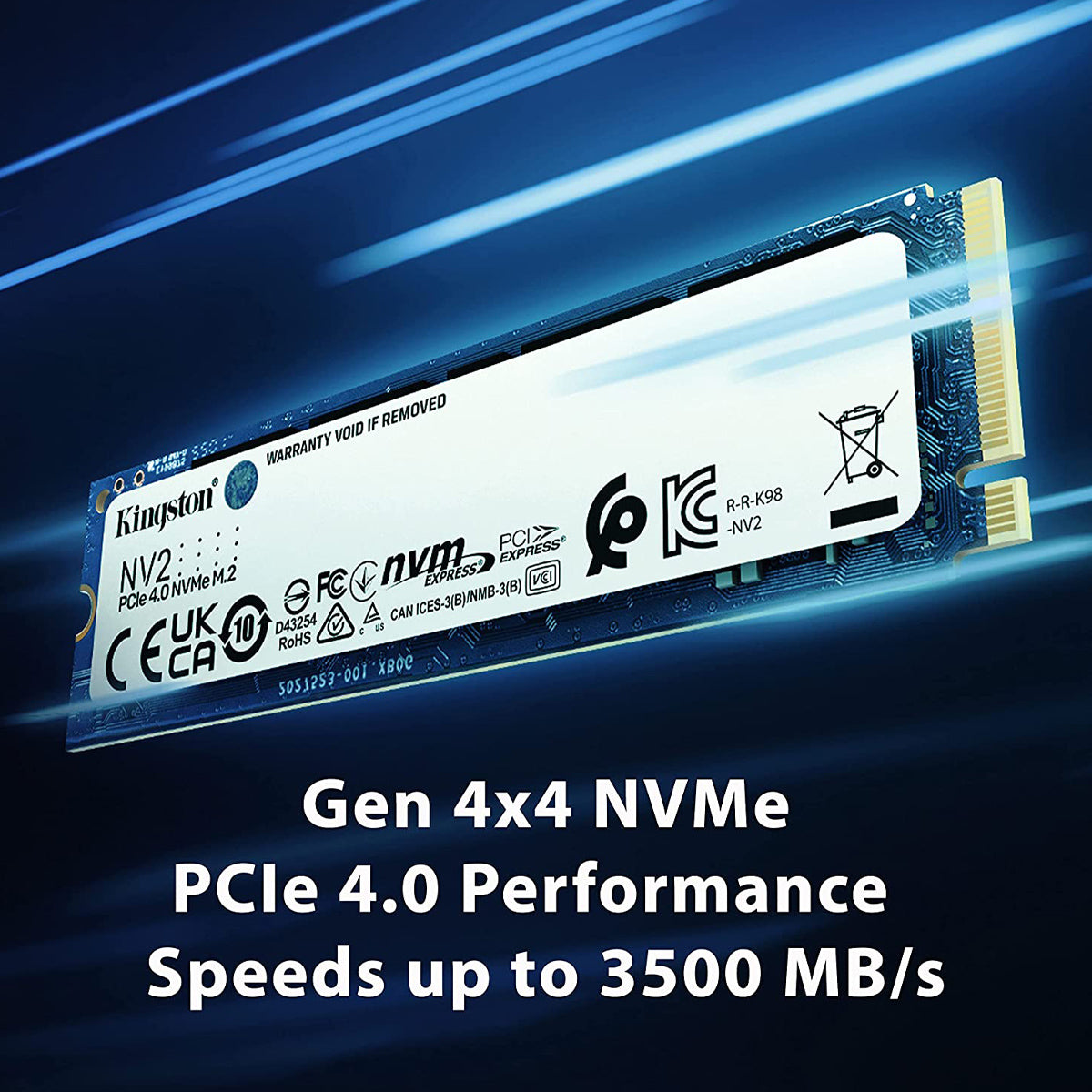 किंग्स्टन NV2 500GB M.2 NVMe PCIe 4.0 आंतरिक SSD
