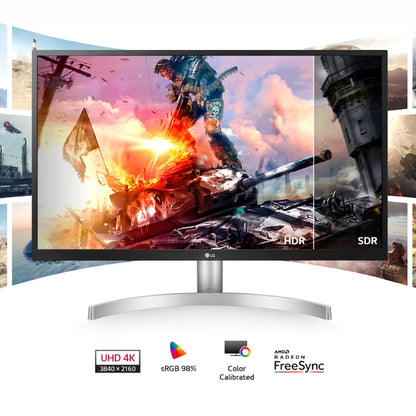 LG 27UL500 27" 4K UHD IPS with AMD FreeSync Gaming Monitor-White