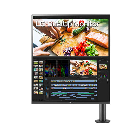LG 28MQ780-B 27.6-inch SDQHD IPS Dual Monitor with Ergo Stand and USB Type-C