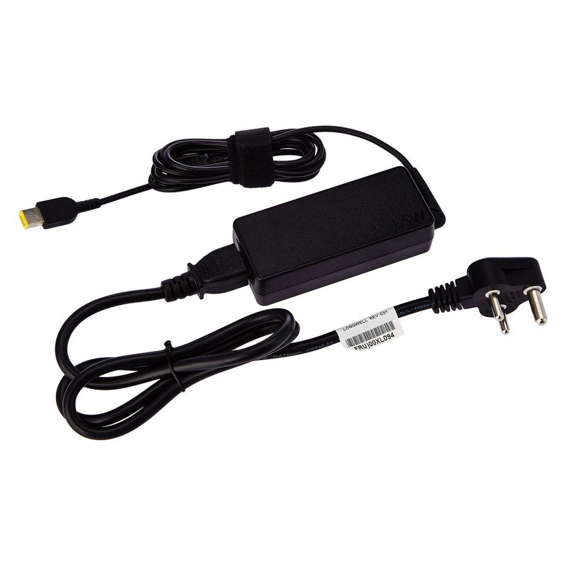 Lenovo Original 65W 20V 3.25A Slim Tip Rectangular Pin Laptop Adapter Charger for Thinkpad E450 With Power Cord