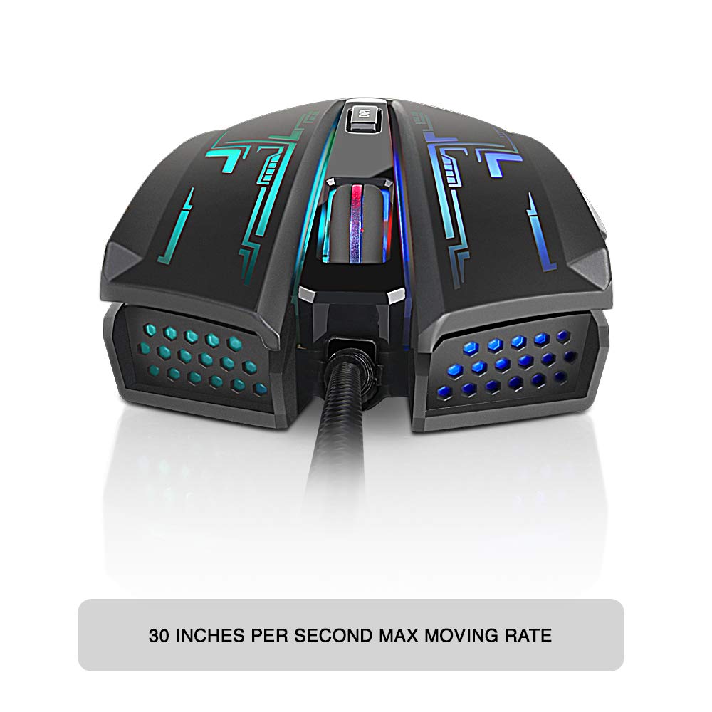 [RePacked] Lenovo Legion M200 RGB Wired Optical Gaming Mouse with 5 Buttons and Ambidextrous Design