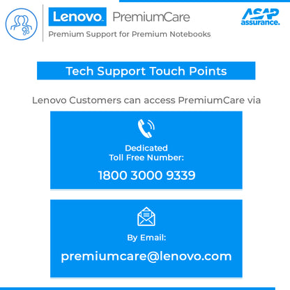 Lenovo PremiumCare 1 Year Support Warranty Pack for Idea NB Mainstream