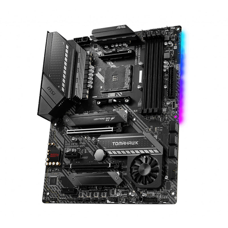MSI MAG X570 TOMAHAWK WIFI AMD AM4 Socket ATX Motherboard with PCIe 4.0 WIFI 6 and M.2