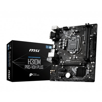 MSI  H310M PRO-VDH PLUS  LGA 1151 Micro ATX Motherboard with USB 3.1 Gen1 Ports From TPS Technologies