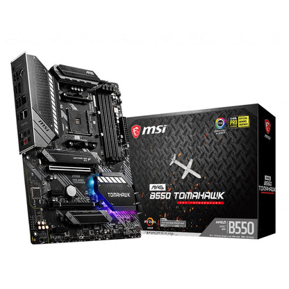 MSI MAG B550 TOMAHAWK ATX AMD AM4 Motherboard with PCIe 4.0 USB-C and 2.5G LAN