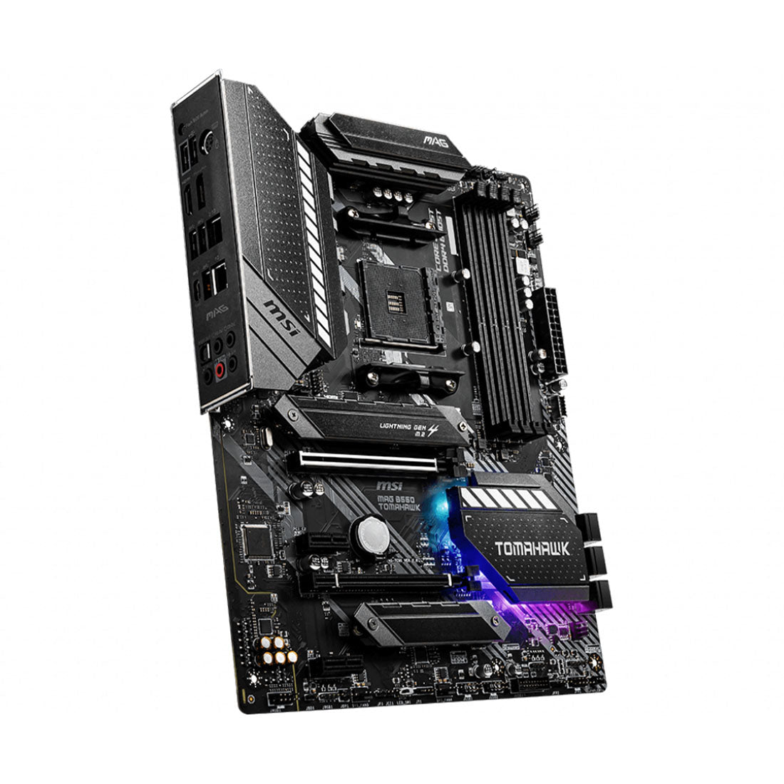 MSI MAG B550 TOMAHAWK ATX AMD AM4 Motherboard with PCIe 4.0 USB-C and 2.5G LAN
