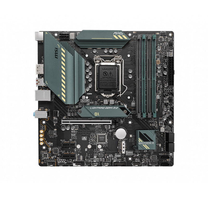 MSI MAG B560M BAZOOKA Intel B560 LGA 1200 Micro-ATX Motherboard with PCIe 4.0 and Dual M.2