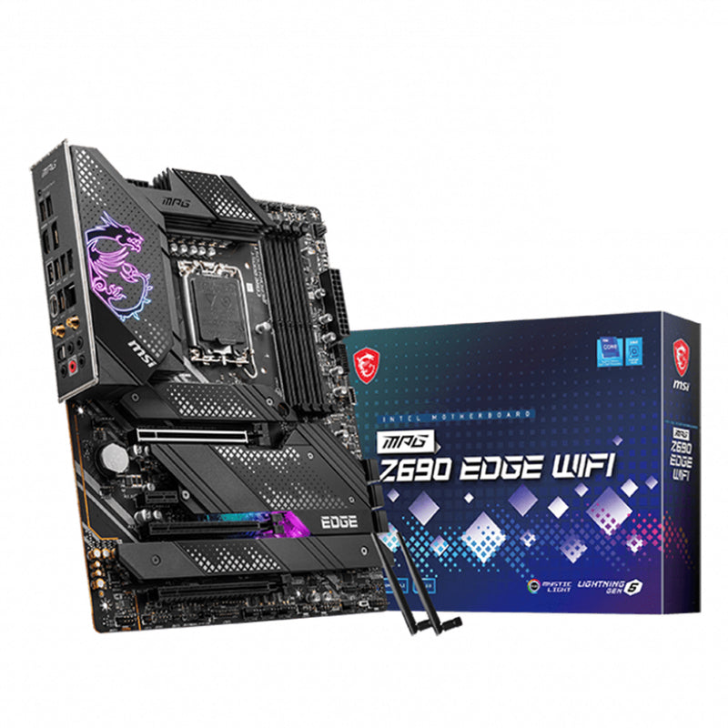 MSI MPG Z690 EDGE WIFI DDR5 Intel Z690 LGA 1700 ATX Motherboard with PCIe 5.0 and 4 M.2 Slot