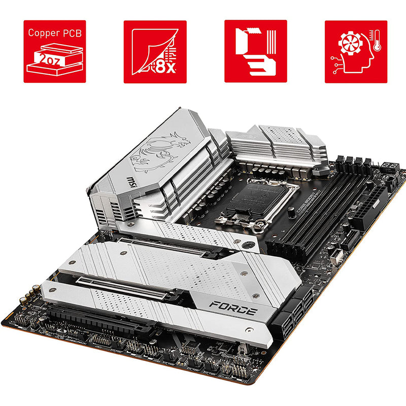 MSI MPG Z690 FORCE WIFI Intel Z690 LGA 1700 ATX Motherboard with PCIe 5.0 and 5 M.2 Slot