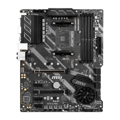 MSI X570-A Pro AMD AM4 सॉकेट ATX गेमिंग मदरबोर्ड PCIe 4.0 और M.2 के साथ