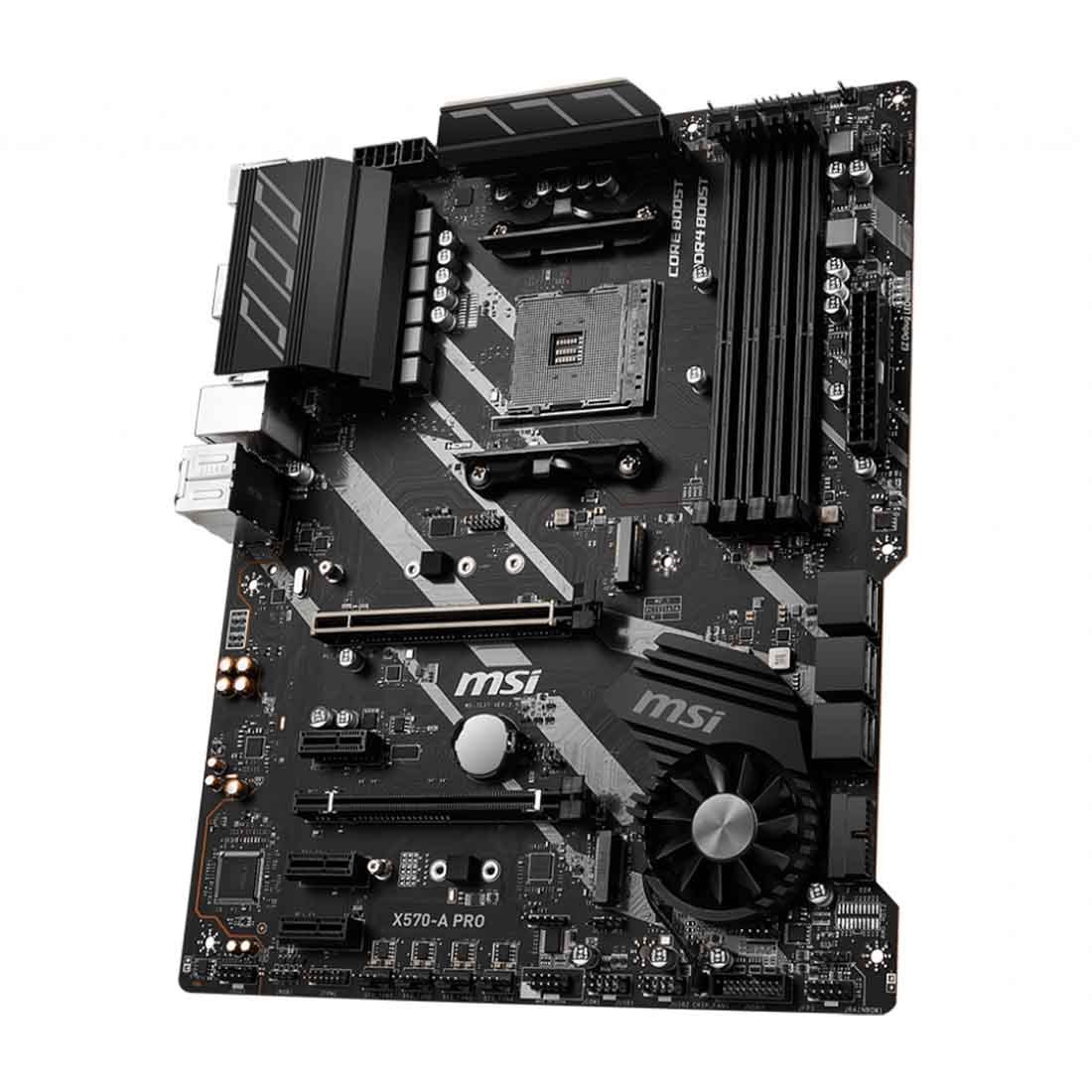 MSI X570-A Pro AMD AM4 Socket  ATX Gaming Motherboard with PCIe 4.0 and M.2