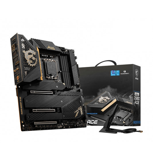 MSI MEG Z690 ACE Intel Z690 LGA 1700 E-ATX Motherboard with PCIe 5.0 and Thunderbolt 4