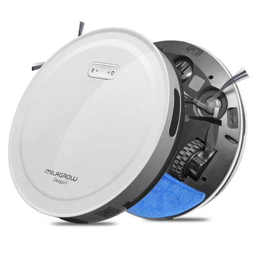 Milagrow Seagull Joy Full Dry and Slight Wet Mopping Robotic Vacuum Cleaner with Scheduling and Self-Charging
