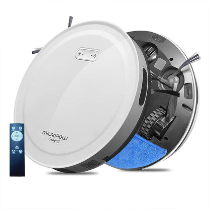 Milagrow Seagull Prime Full Dry and Slight Wet Mopping Robotic Vacuum Cleaner with Remote Controller and Self-Charging