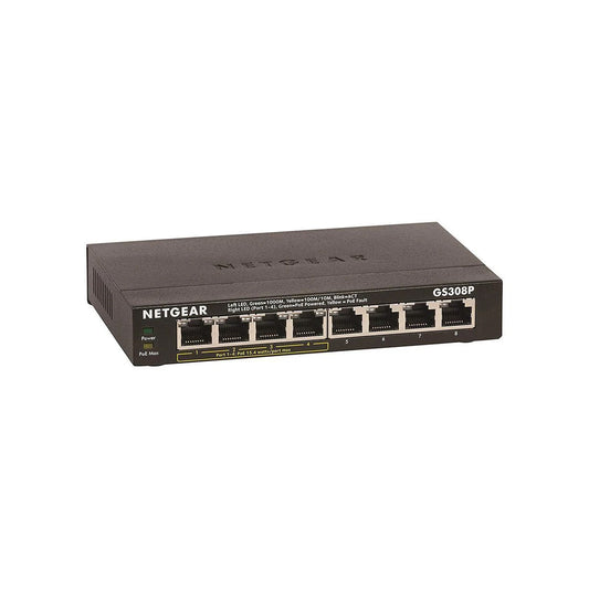 NETGEAR SOHO Ethernet GS308P 8 Port Unmanaged Network Hub