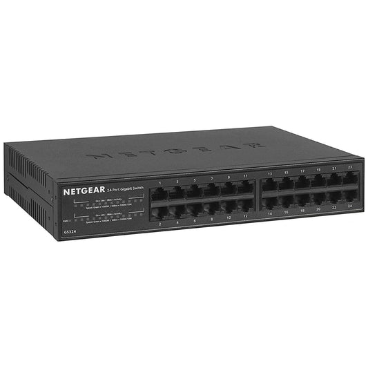 NETGEAR GS324 24 पोर्ट अप्रबंधित स्विच नेटवर्क हब