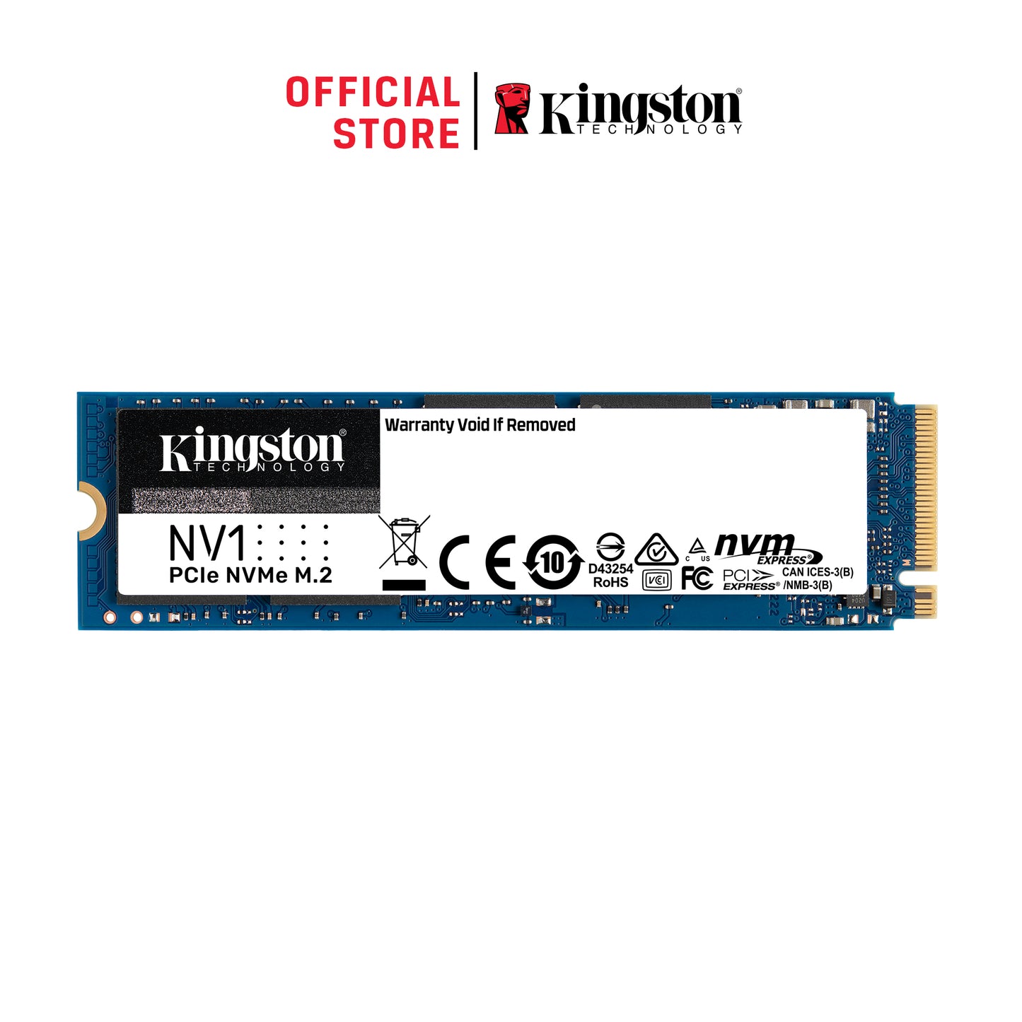 किंग्स्टन NV1 सीरीज 500GB NVMe PCIe 3.0 M.2 इंटरनल सॉलिड स्टेट ड्राइव