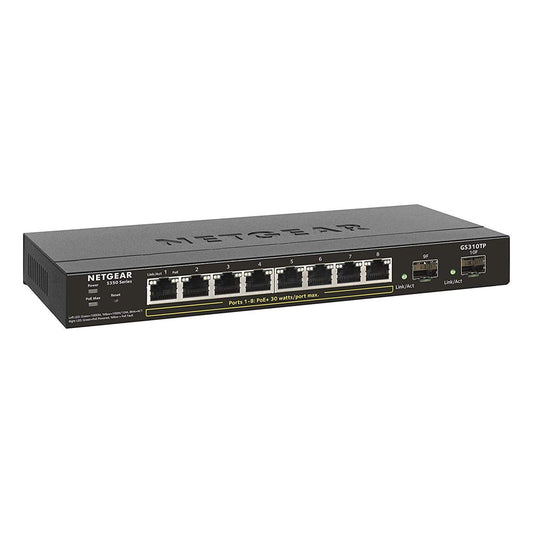 NETGEAR GS310TP 8-Port Gigabit Ethernet PoE+ Network Hub
