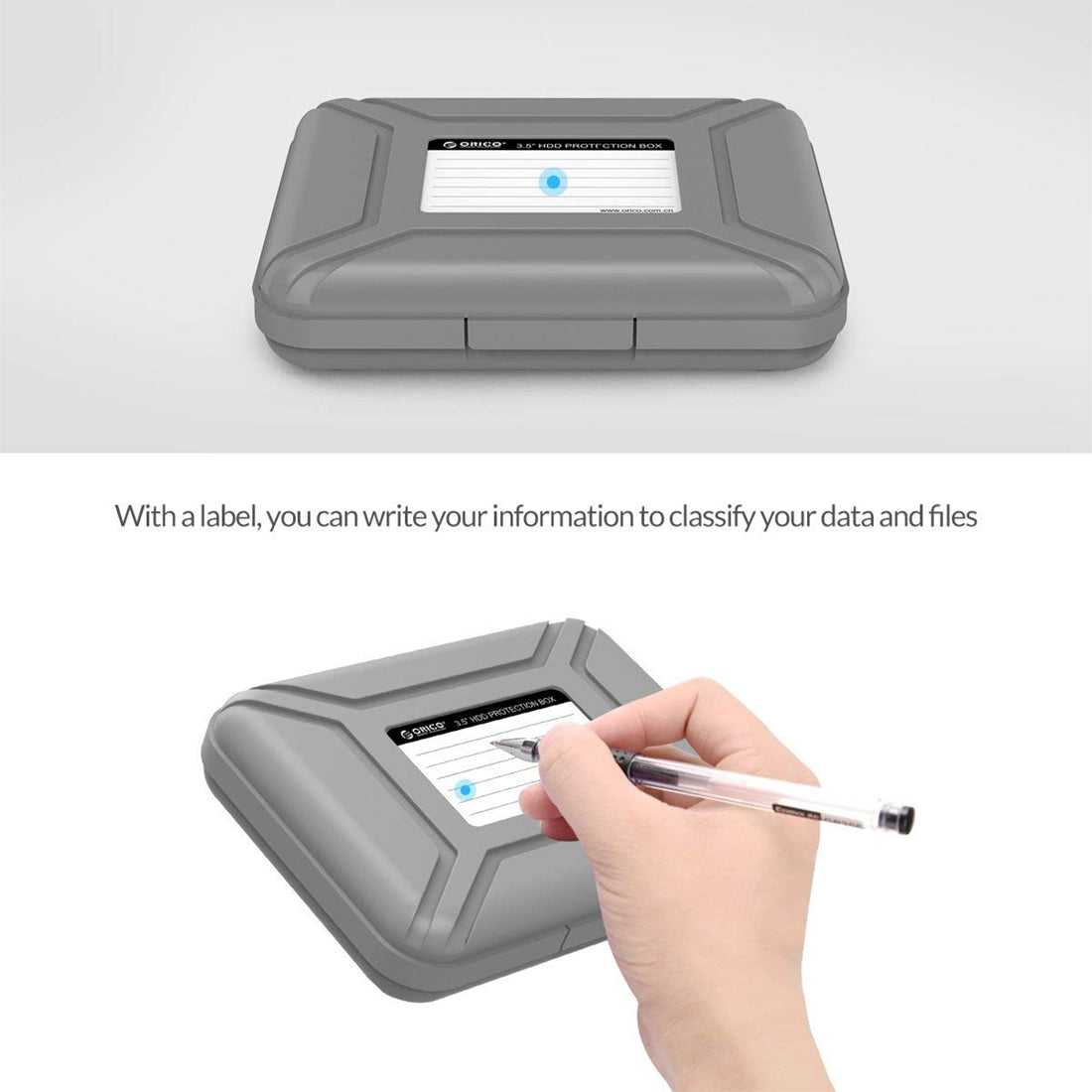 ORICO PHX35-5S 5 Bay 3.5 inch Hard Drive Protective Box - Gray