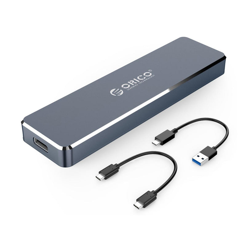 ORICO PCM2 Mini Push-Open M.2 SSD Enclosure with M.2 M-Key and USB 3.1 Type C - Grey
