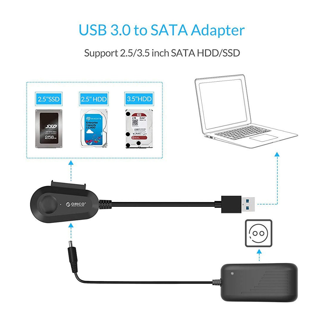 ORICO 35UTS 3.5 inch USB3.0 Hard Drive Adapter with SATA III