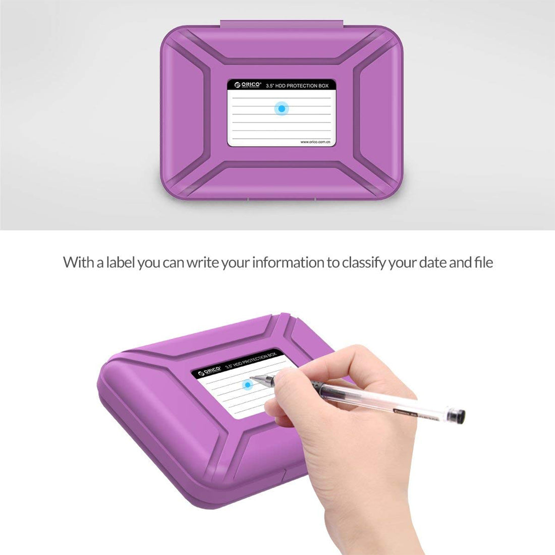 ORICO PHX35 3.5 inch Hard Drive Shock Proof Protective Storage Box - Pack of 5