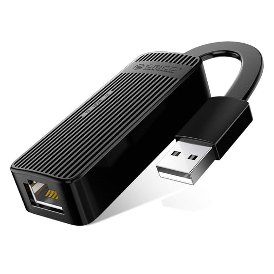 Orico UTK-U2 USB to Ethernet Adapter with USB 2.0 Type-A - Black