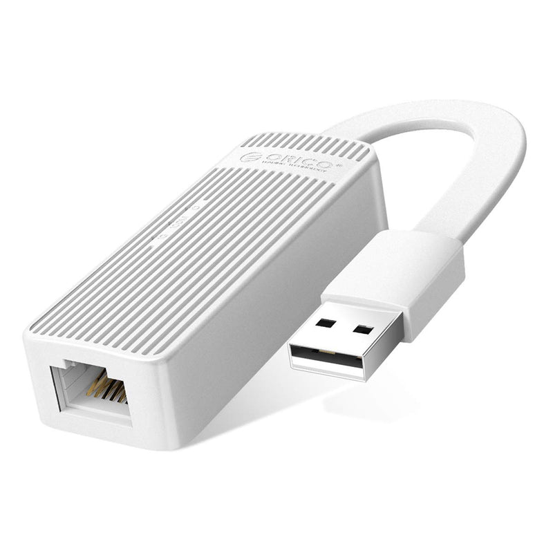 Orico UTK-U2 USB to Ethernet Adapter with USB 2.0 Type-A - White