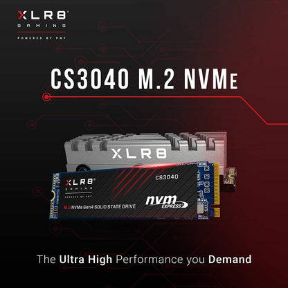 PNY XLR8 CS3040 500GB M.2 NVMe PCIe Gen 4 इंटरनल SSD