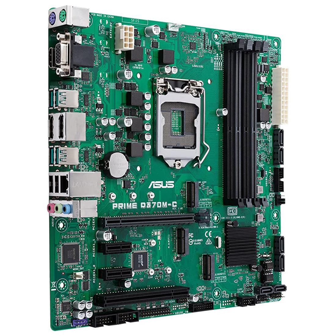 ASUS PRIME Q370M-C/CSM LGA 1151 u-ATX Motherboard