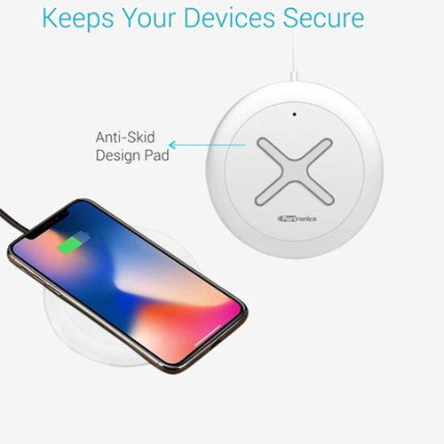 Portronics POR-897 Toucharge X Wireless Mobile Charging Pad with Fast Charging and LED Indicator