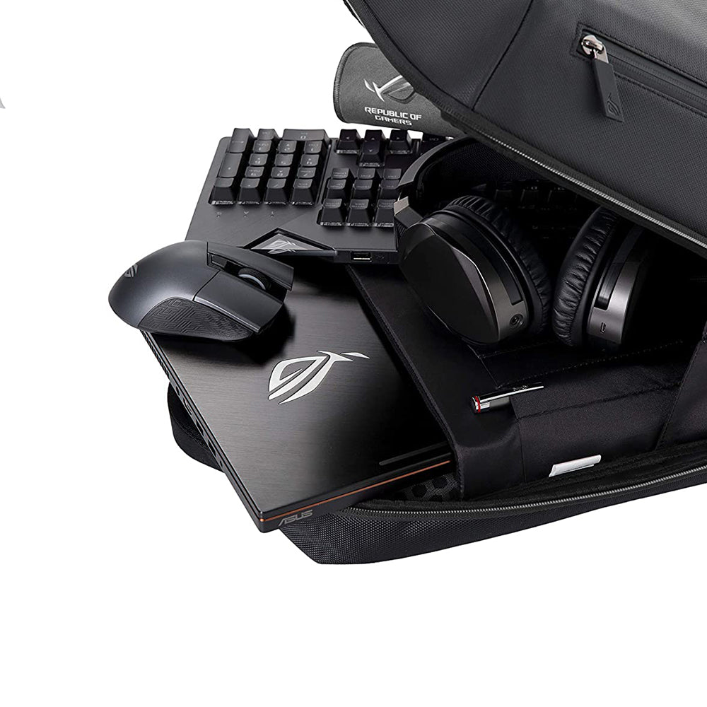 Asus ROG Ranger BP2500G Gaming Backpack for 15.6 inch Laptops with Water-Repellent Exterior and 17L capacity