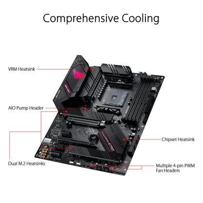 ASUS ROG STRIX B550-F AMD A4 ATX Gaming Motherboard with PCIe 4.0 and AI Networking
