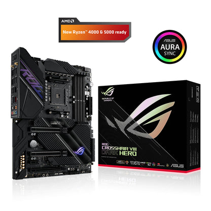 ASUS ROG CROSSHAIR VIII Dark Hero ATX AMD AM4 गेमिंग WIFI मदरबोर्ड PCIe 4.0 और डुअल M.2 के साथ